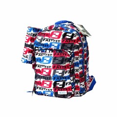 ROCO Backpack Wording White 3 Zip. 17 +P.Case