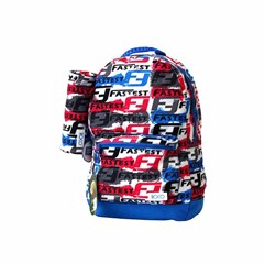 ROCO Backpack Wording White 1 Zip. 18+P.Case