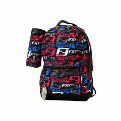 ROCO Backpack Wording Black 1 Zip. 18+P.Case