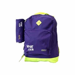 ROCO Backpack Basic 2Zip. 17 Purple/Yell+P.Case