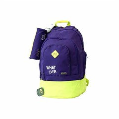 ROCO Backpack Basic 3 Zip. 20 Purple/Yell+P.Case