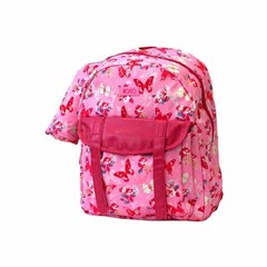 ROCO Backpack Butterfly Pink 1 Zip. 17+P.Case