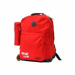 ROCO Backpack Basic 3 Zip. 17 Red/Grey+P.Case