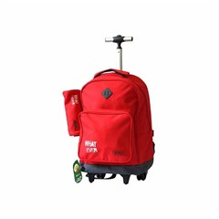 ROCO Trolley1 Basic 2 Zip. 18 Red/Grey+P.Case