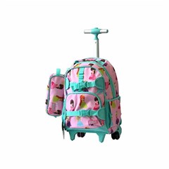 ROCO Trolley1 Kids Fash. Pink 2 Zip. 16 +P.Case