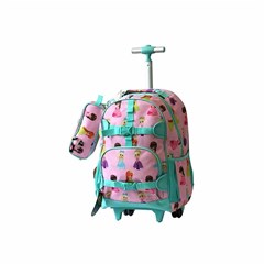 ROCO Trolley2 Kids Fash. Pink 2 Zip. 18 +P.Case