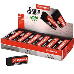 1196N12E Exam Grade PVC Free eraser Large- Black