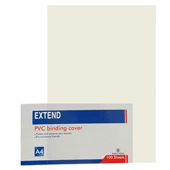 EXTEND PVC transp.bind.cov.100sh- 140mic- A4 clear