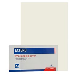 EXTEND PVC transp.bind.cov.100sh- 150mic- A4 clear