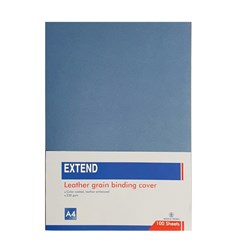 EXTEND leather grain bind. cov 100sh 230g A4 Blue