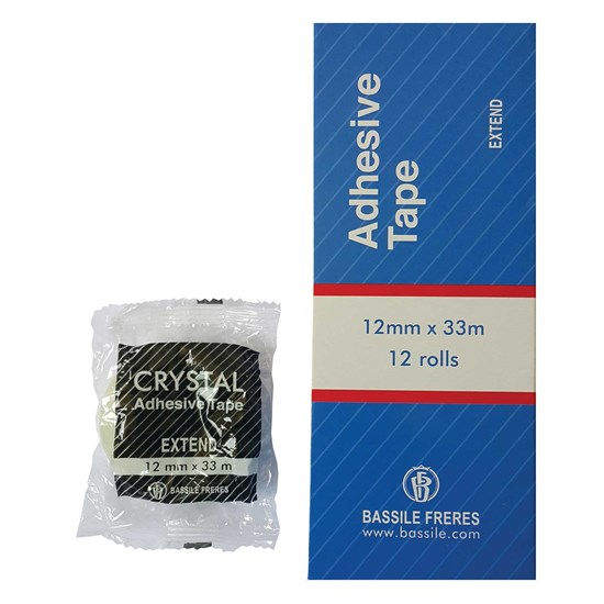 EXTEND Adhesive tape 12mm 33m- CRYSTAL Clear