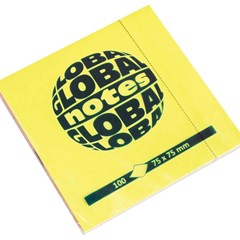 Global Notes 75gsm 100sh 75x75mm 4 Mix Fluo colors