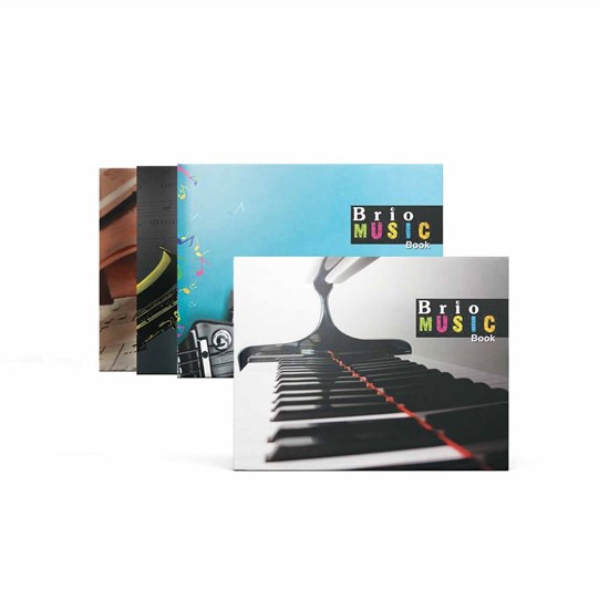 BRIO Music book 80g Italian Ruling 16sh- B5 Land