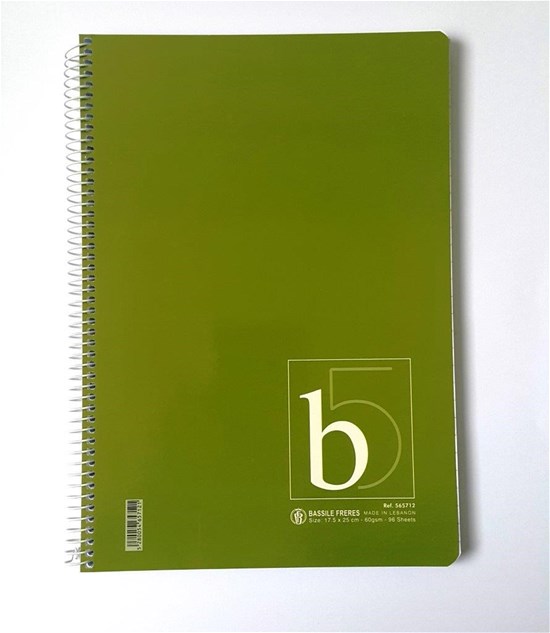 Un Bk Inv Spiral 60g Lin 96sh L/R B5