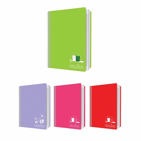 OPALINE Univ. Book Spiral séy 70g- 96sh- A4