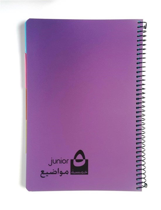 JUNIOR 5 Sub.Metalic Spir. Lines 70g 120sh-17x24cm