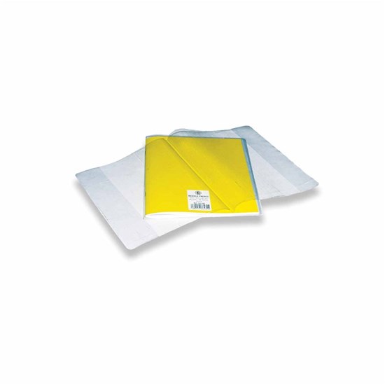 Protector for exercise bk-clear PVC-14c- 22x17.5cm