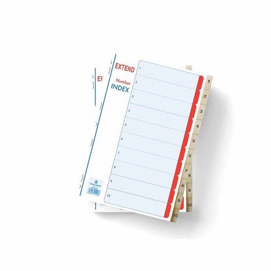 EXTEND separator Index PP 1- 10- A4- Grey