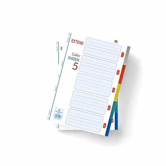 EXTEND separators PP 5 colors A4