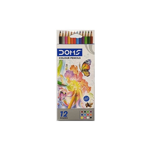 DOMS Coloring  Pencils 12 colors in cardboard