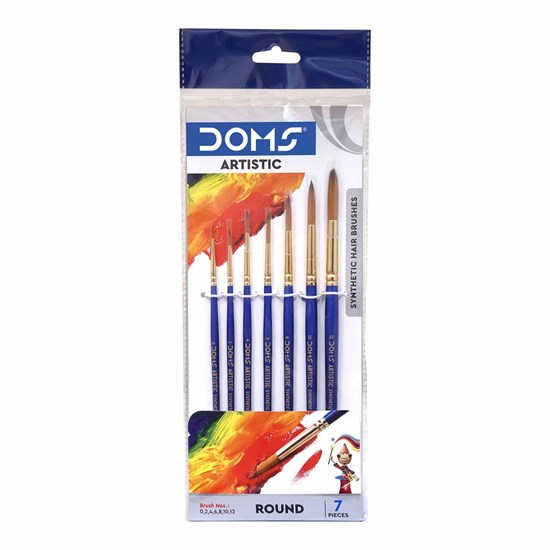 8066 DOMS Artistic Brush Round 7pc(0,2,4,6,8,10,12