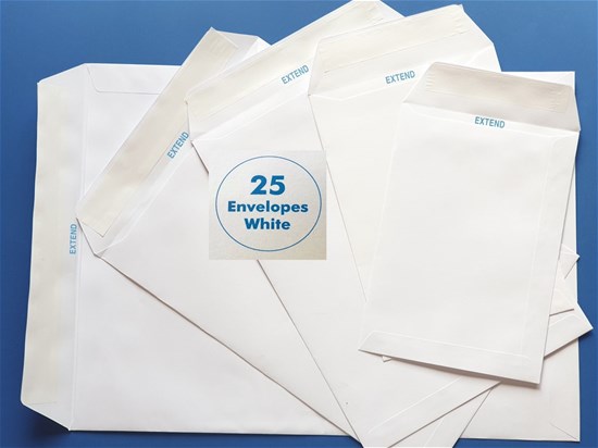 EXTEND Envelope 110g 229x324mm White P/S 25/PK