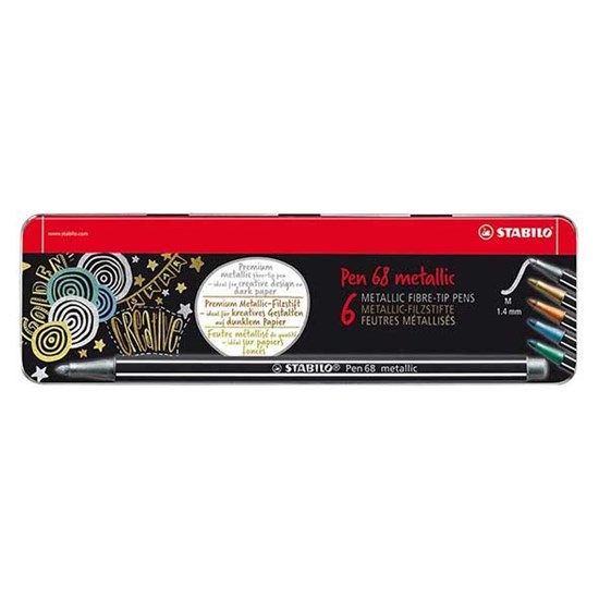 6832 Metallic Point 68 Metal Box of 6 Pcs