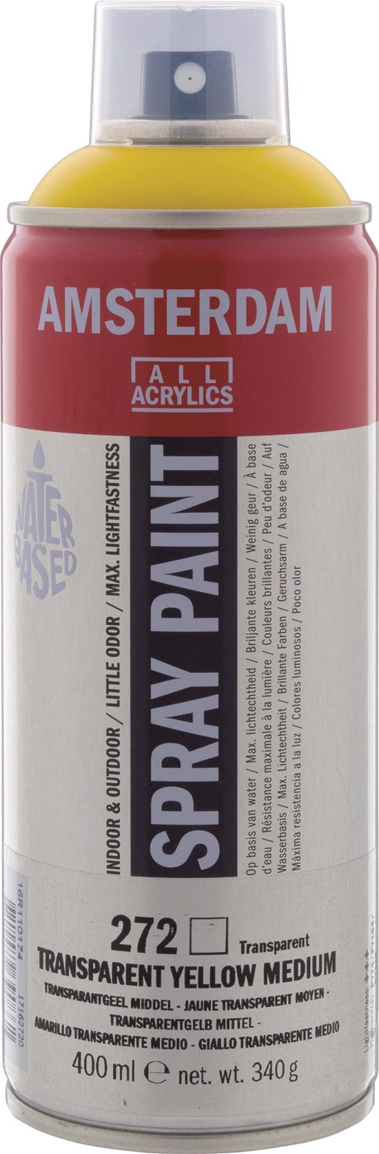 AAC SPRAY 400ML TRANSP.YLW MED