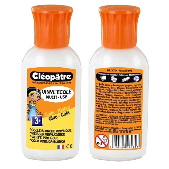 Cléopatre Vinyl école 60g- bouchon Biberon