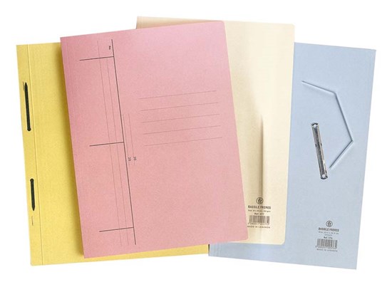 Flap File Bristol 240g-FC-w/Fastener 8cm Pink