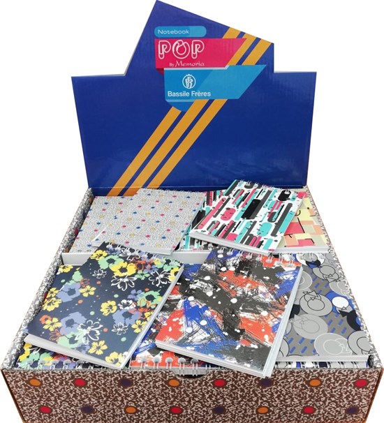 MEMORIA POP N.book spiral 60g7x11cm 60sh 60pc/Disp