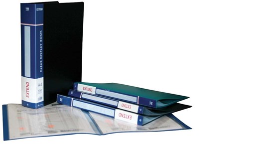 EXTEND Clear Book PP 20sh- A4 - Red