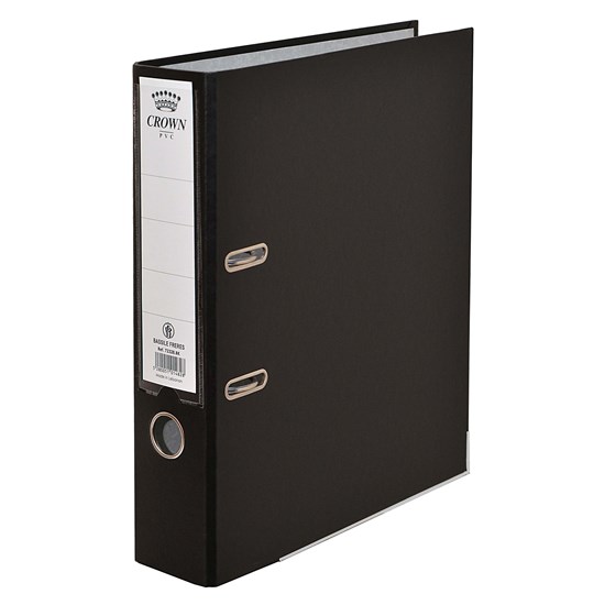 CROWN Letter-file PP 8cm A4 Black