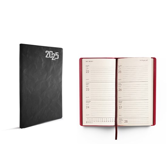 2025 Weekly Pocket Diary PVC cover L/O 9x15cm