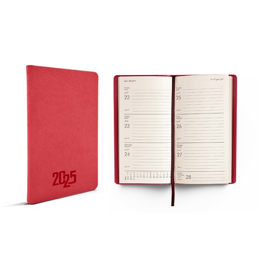2025 Weekly Pocket Diary hard cover L/O 9x15cm