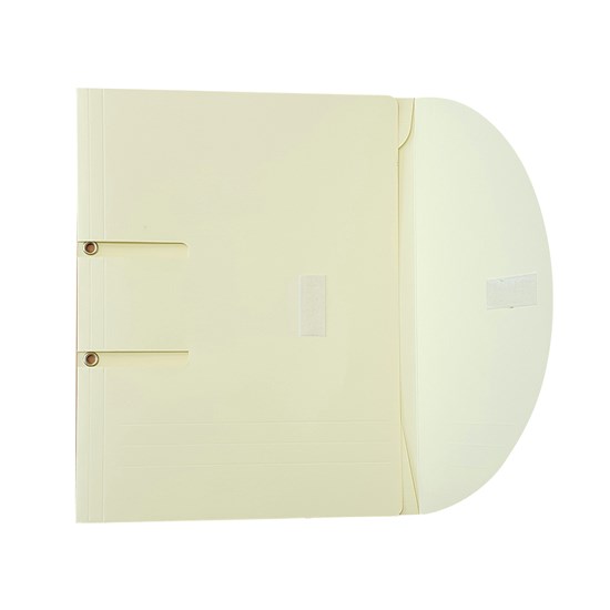 Wallet File A4 Bristol 300g Velcro Closure- Cream