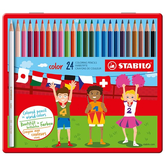 1824-77 Stabilo Color Metal Box Swano
