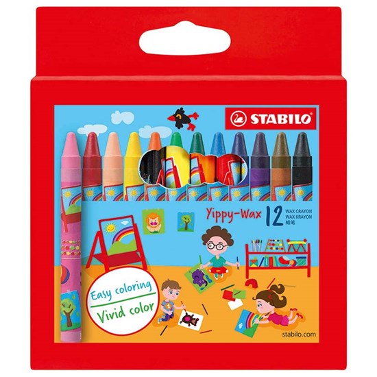 2812 Yippy-Wax 12 Colors in cardboard