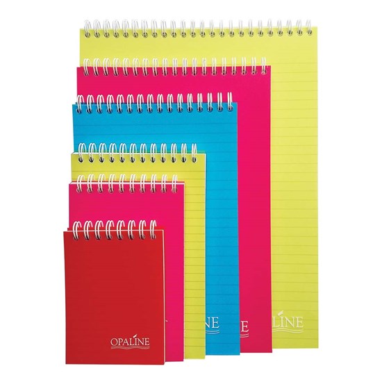 OPALINE Note Book Spiral 70g Lines 11x16.7cm 96sh