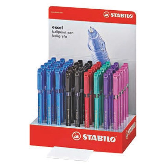 828M45 EXCEL ballpoint Medium Display 45 Pcs