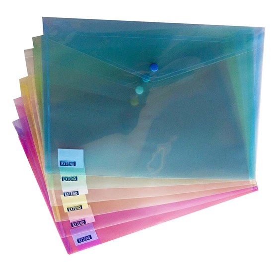 EXTEND Button file 150mic- A4- Blue