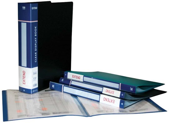 EXTEND Clear Book PP 50sh- A4 - Blue