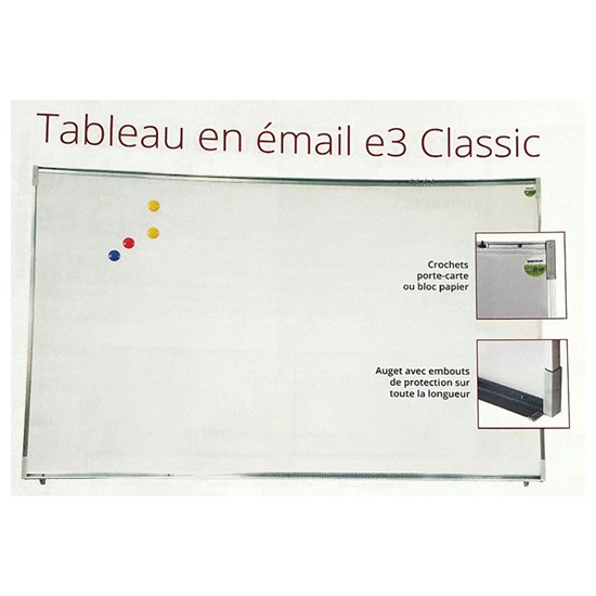 VANERUM Classic 120x400cm E3 Whiteboard ceramic st