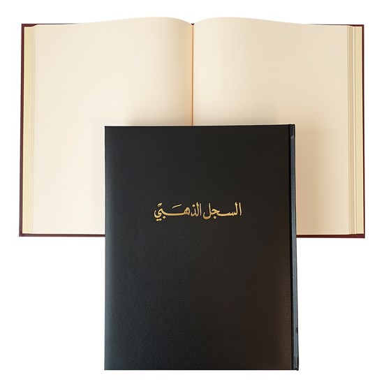 Gold Book Regular Cov- Gilded- 100sh- Black