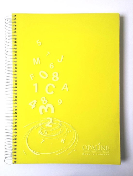 OPALINE Un Bk PP Spiral 70g Square 192sh L/O A4 As