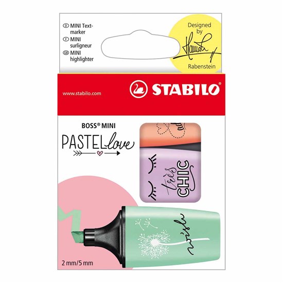 07/03-47 BOSS Mini PastelLove 3col Cardboard