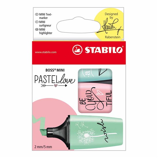 07/03-57 BOSS Mini PastelLove 3col Cardboard