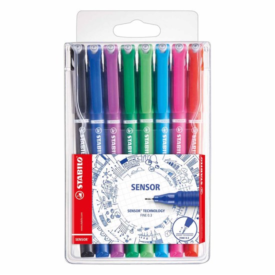 189/8 SENSOR fineliner 0.3mm 8 colors in Wallet