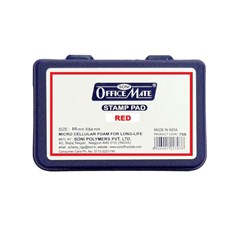 OFFICE MATE Stamp Pad Small 88 mm x 54 mm - Red