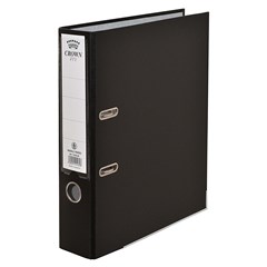CROWN Letter-file PP 8cm A4 Black